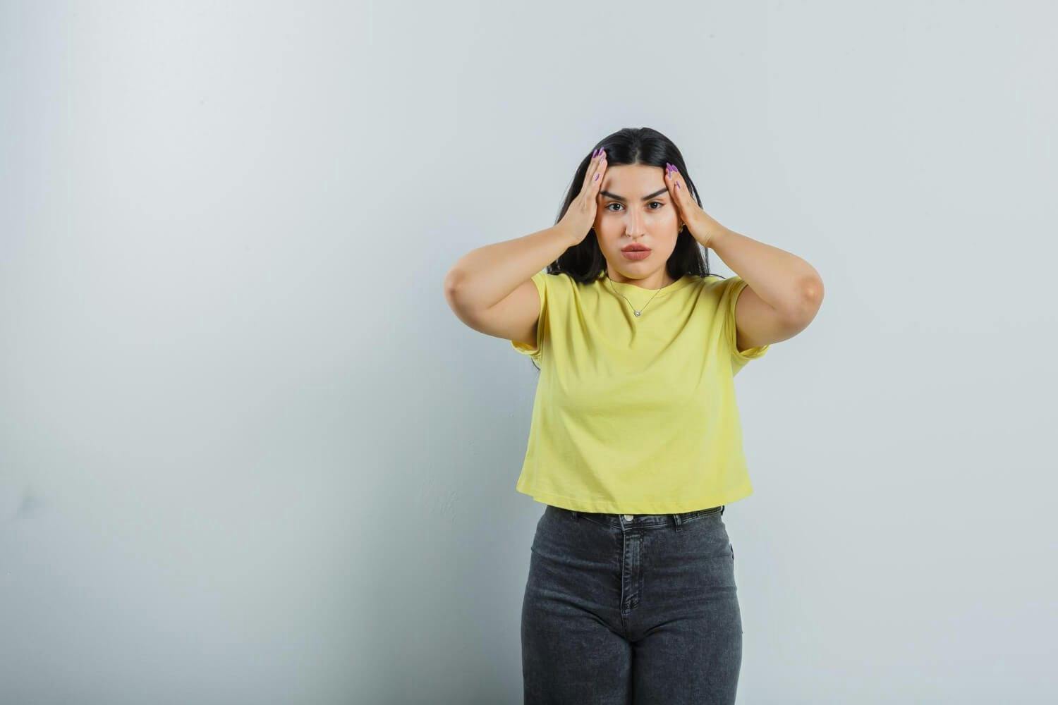 A young women is stressed after knowing - Yes, Stress Can Cause Weight Gain! 