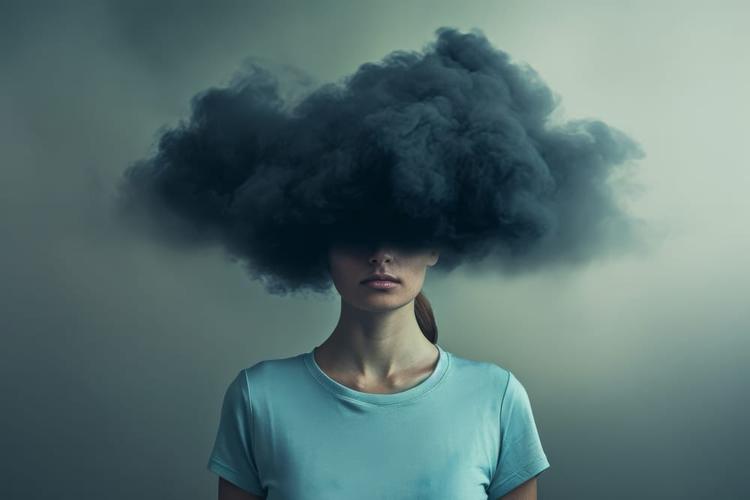 brain fog due to depression.