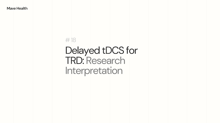 Delayed tDCS Effects in Treatment-Resistant Depression: A Pilot Study