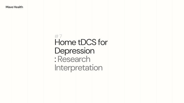 Home tDCS for Depression