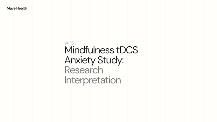 Mindfulness tDCS Anxiety Study