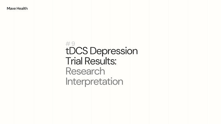 tDCS Depression Trial Results