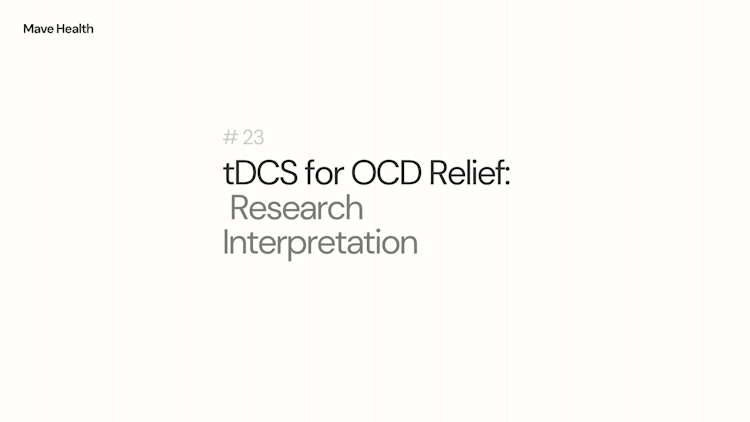 tDCS for OCD Relief