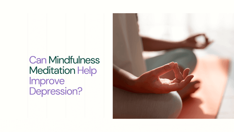 Can Mindfulness Meditation Help Improve Depression-meditation on yoga mat