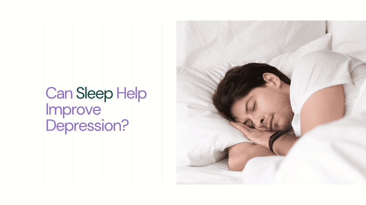 Young guy sleeping in bed - Can Sleep Help Improve Depression? - mave health