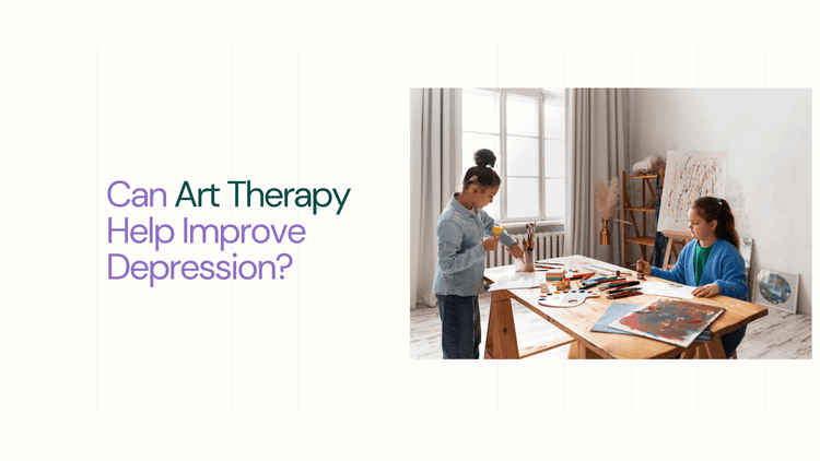 Kids painting at school -  Can Art Therapy Help Improve Depression?