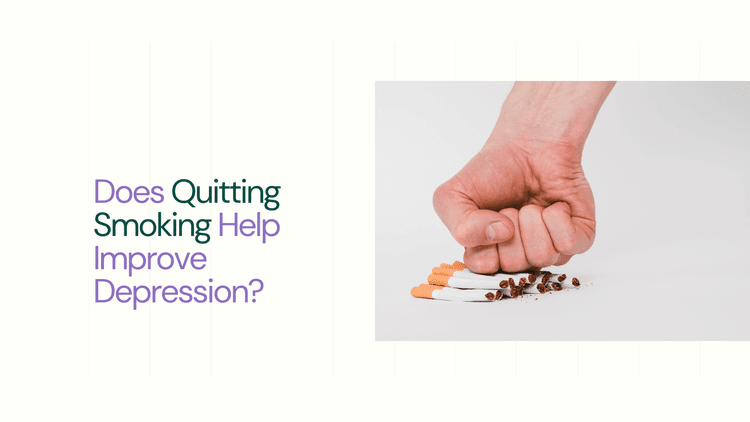 A person fist crushing cigarettes isolated on white background - Does Quitting Smoking Help Depression?