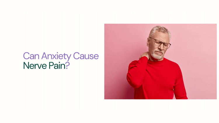 a aged man holding his neck and thinking - Can Anxiety Cause Nerve Pain?