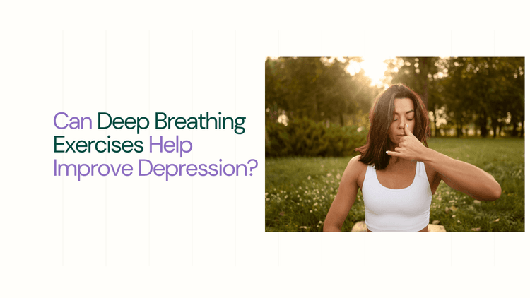 Woman performing Deep Breathing Exercises on mat - Can Deep Breathing Exercises Help Improve Depression?