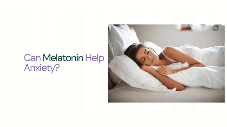 young lady taking a deep sleep and utilising the benefits of melatonin  - Can Melatonin Help Anxiety?​