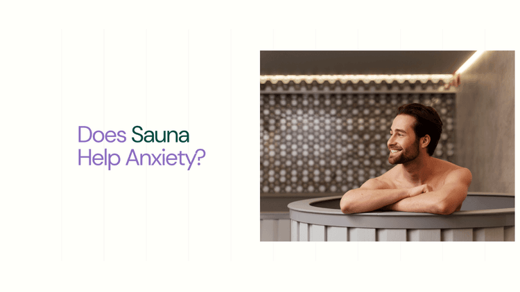 man relaxing in the sauna - Does Sauna Help Anxiety​?